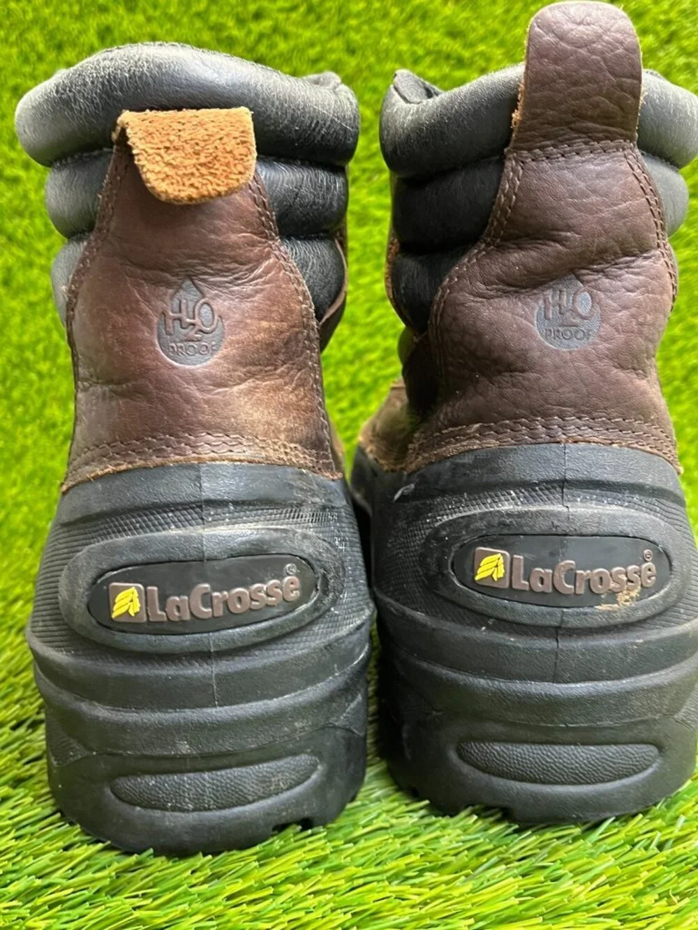 LaCrosse Mens Size 12 Brown Black Classic Outdoor Leather Winter Snow Boots